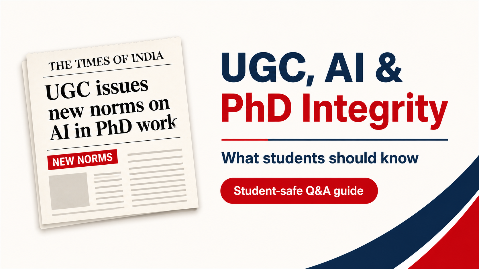 UGC AI Guidelines for PhD Theses: What Students Should Know Before Using AI