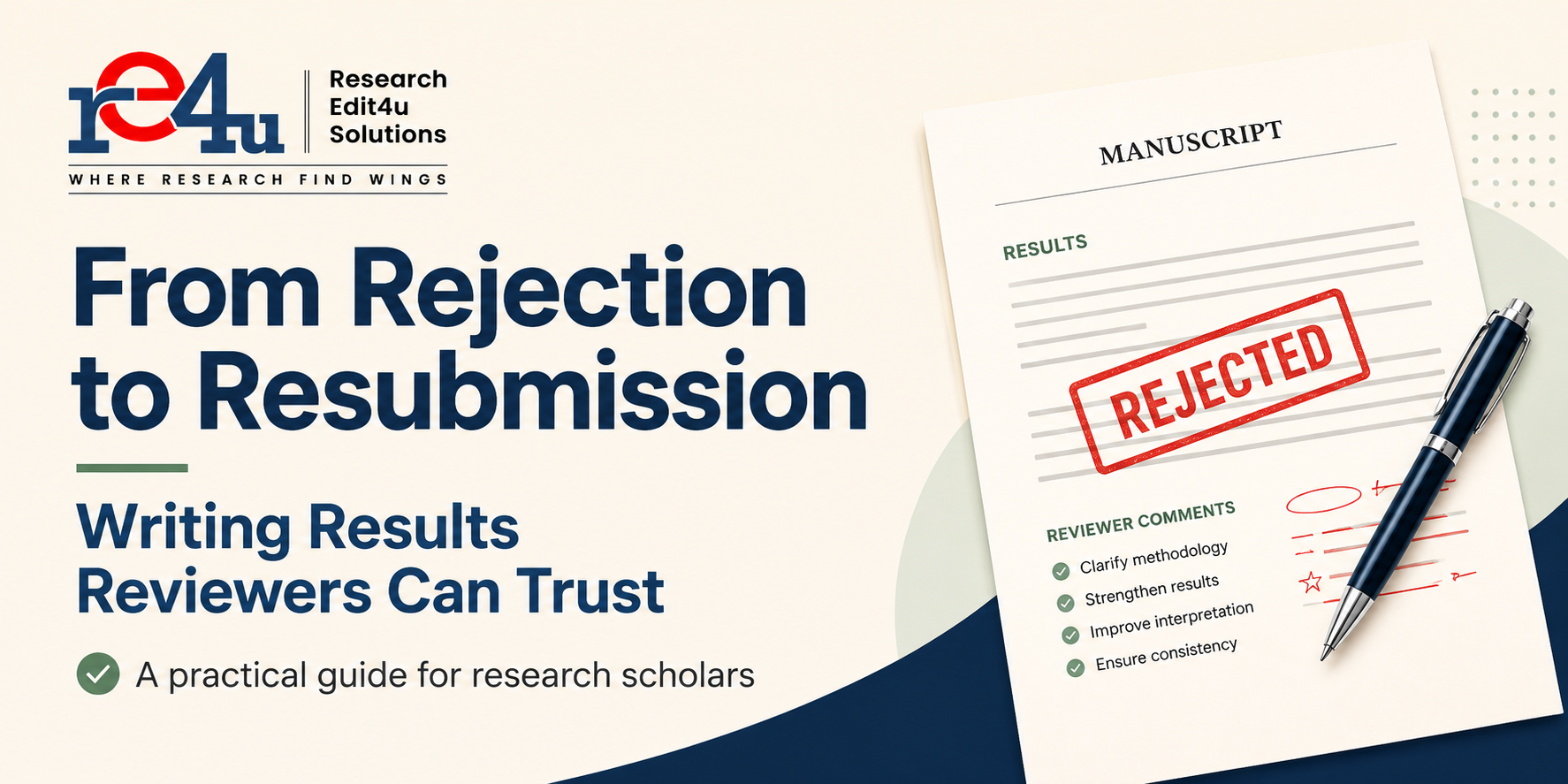 How to Write a Results Section in a Research Paper After Rejection: A Case-Based Guide